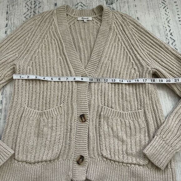 Madewell Murray Cardigan Sweater Vneck Button Small - Picture 4 of 6